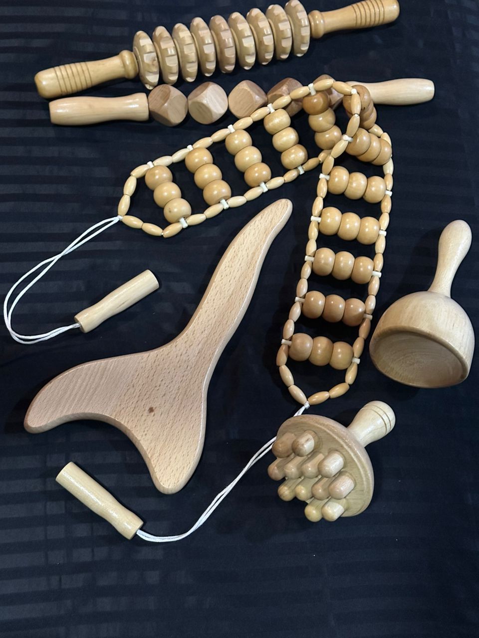 Wooden therapy tools at TY Beauty Care Spa